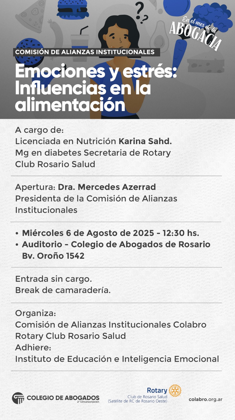 EMOCIONES Y ESTRES INFLUENCIA EN LA ALIMENTACION - 06/08/2025